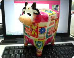 牛の貯金箱